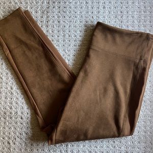 Calvin Klein Faux Suede Front Leggings XL